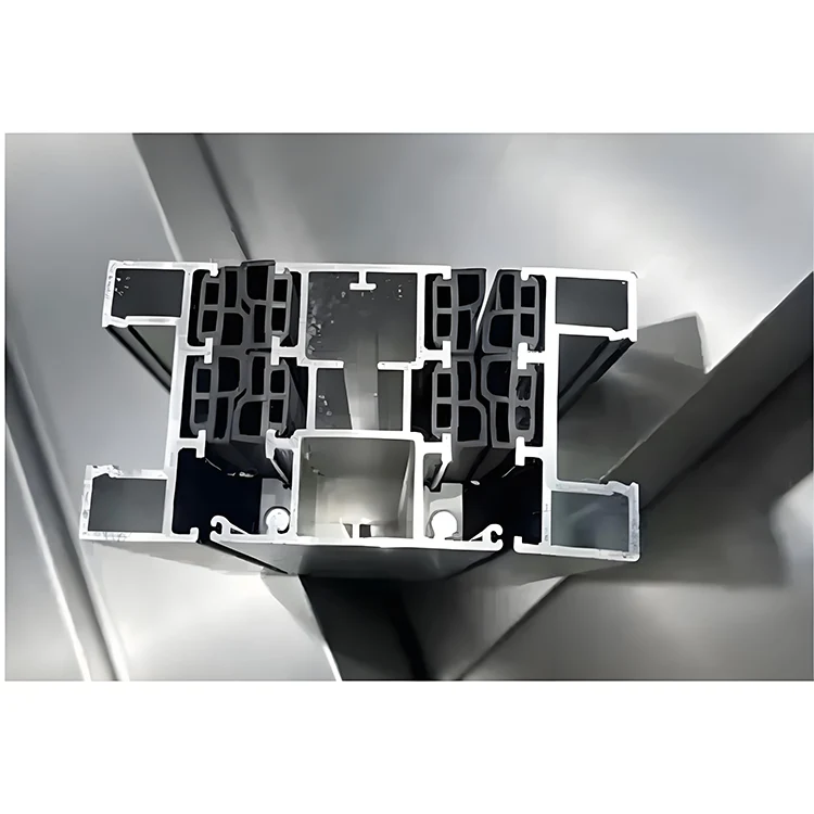 Porte vitrée pliante en aluminium