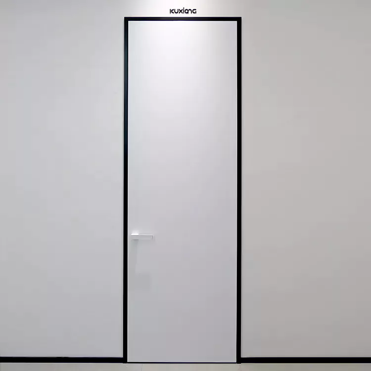 Porte battante en bois moderne sans peinture